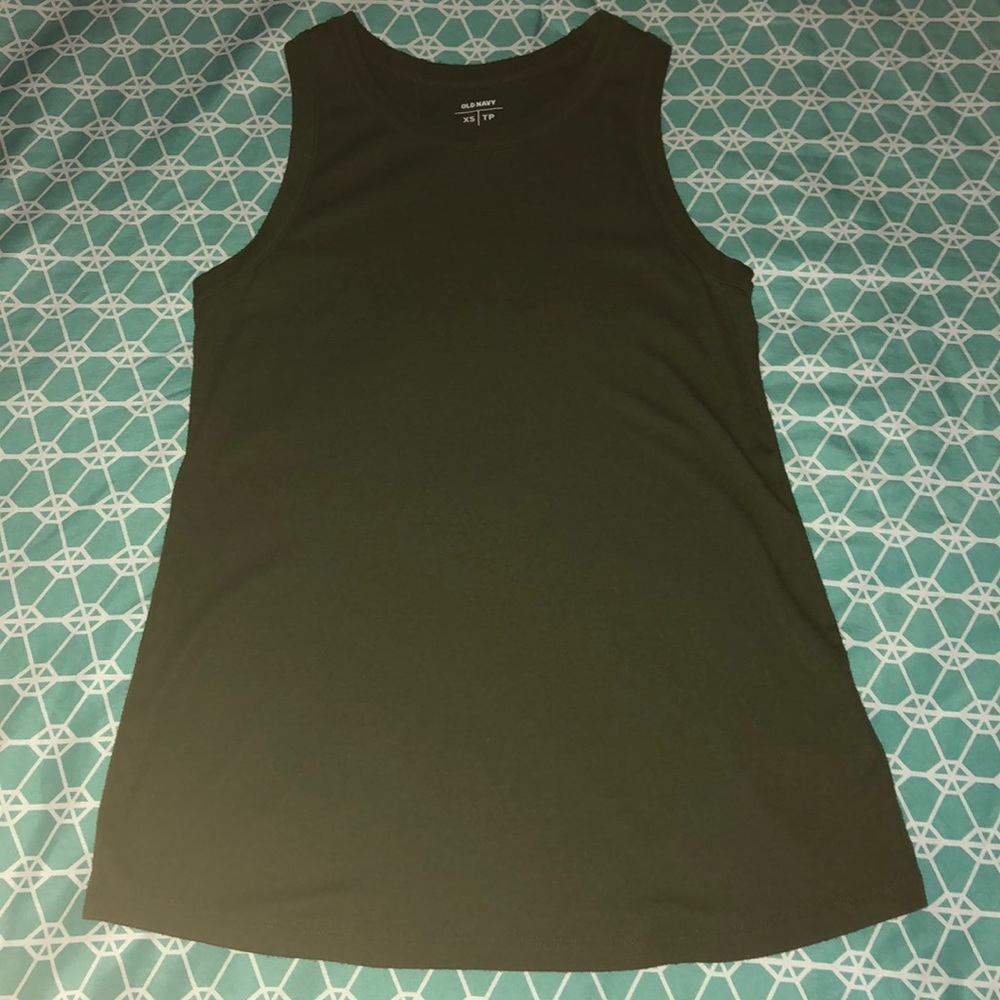 Olive green tank top